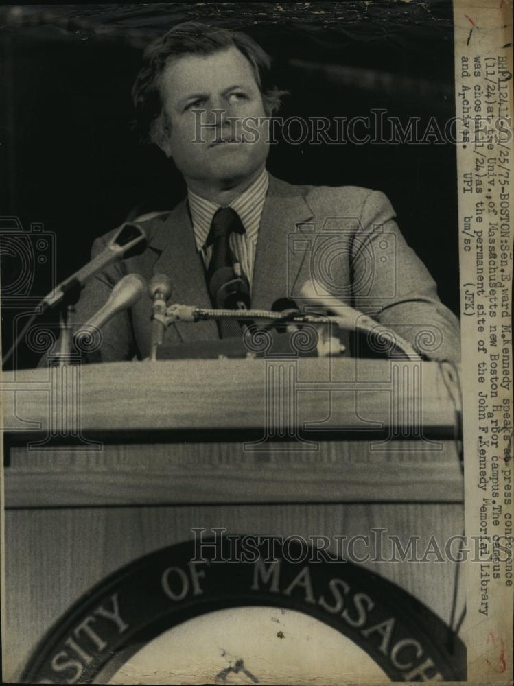 1975 Press Photo Senator Edward M Kennedy - RSL92833 - Historic Images