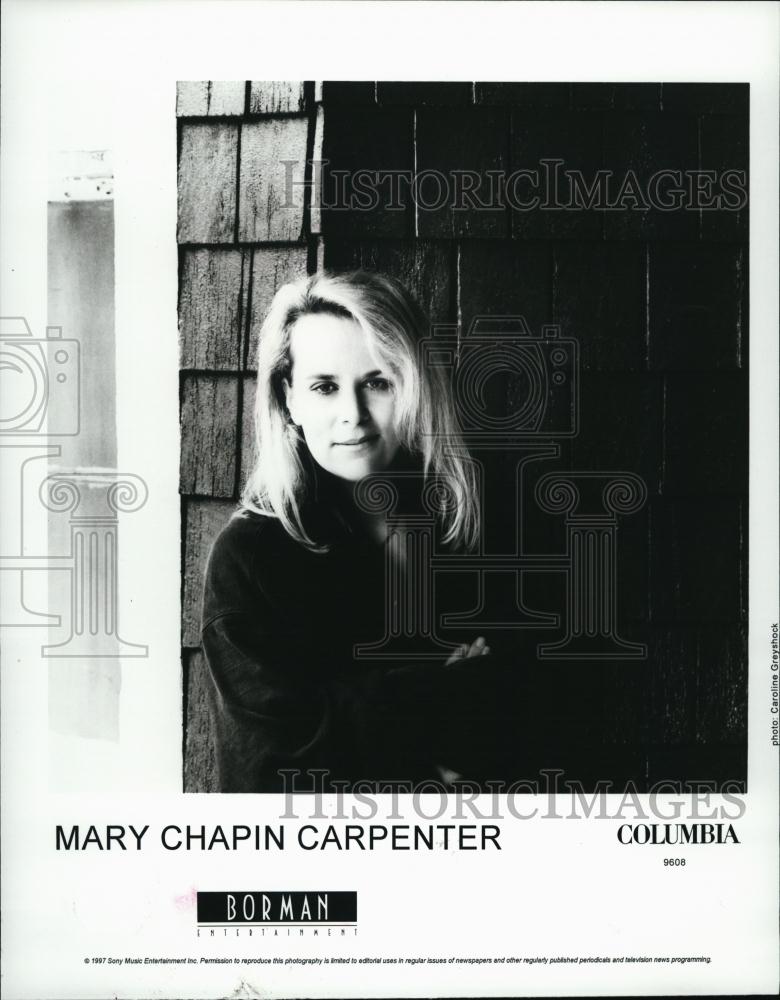 1997 Press Photo Mary Chapin Carpenter, Folk &amp; Country Music Singer, Songwriter - Historic Images