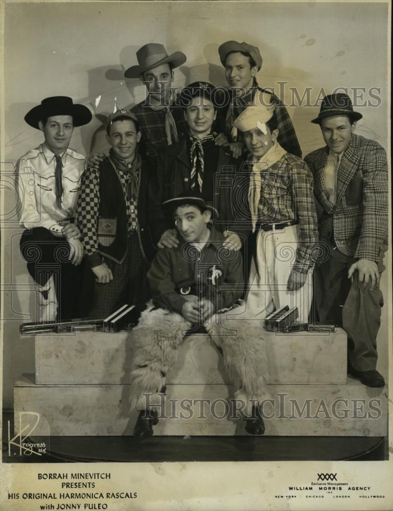 1955 Press Johnny Puleo and members of &quot;The Harmonica Rascals&quot; to star in circus - Historic Images