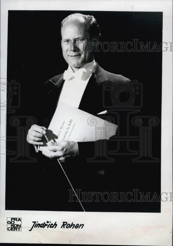 1969 Press Photo Jindrich Rohan Conductor Prague Symphony Orchestra Bayfront - Historic Images