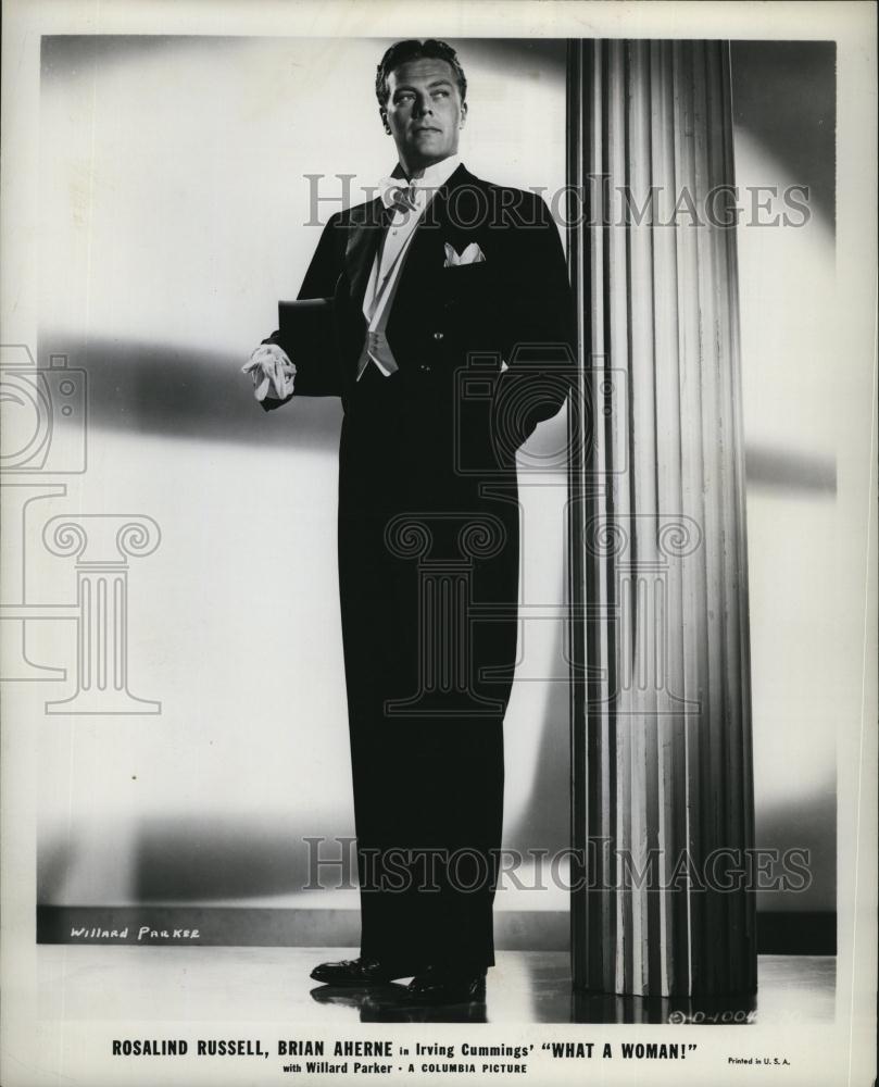 1944 Press Photo William Parker American Actor What A Woman Movie Scene - Historic Images