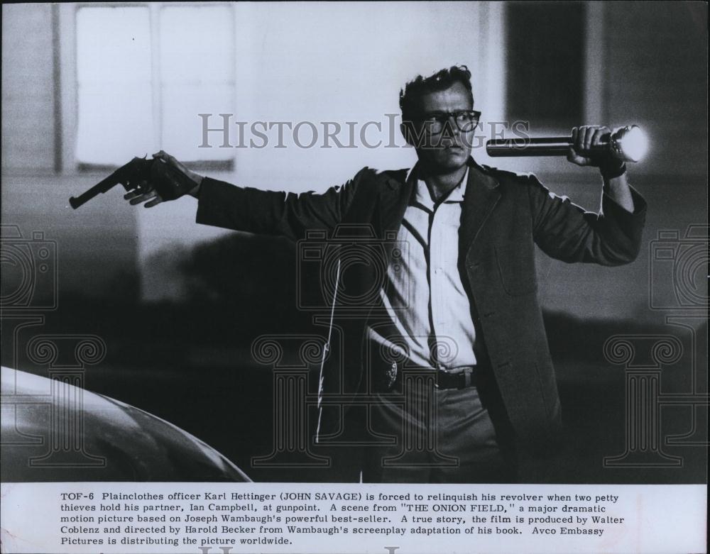 Press Photo John Savage Actor The Onion Field motion picture based on book - Historic Images