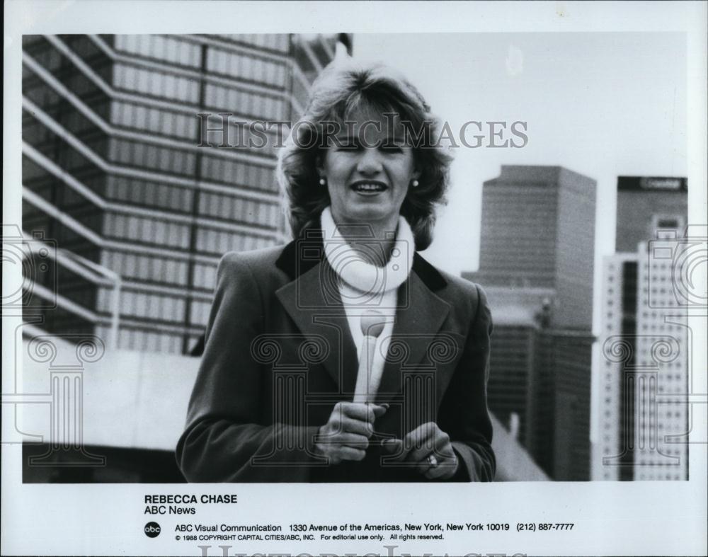 1988 Press Photo ABC News correspondent, Rebecca Chase - RSL95503 - Historic Images