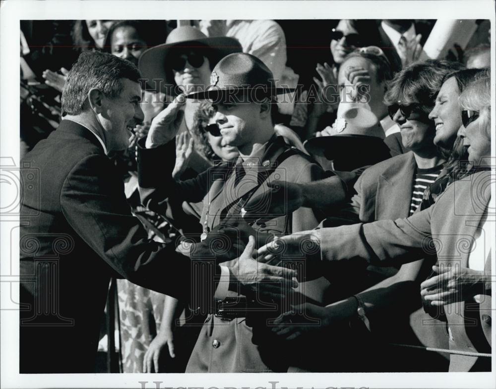 1997 Press Photo MA Governor William Weld And Acting Governor Paul Cellucci - Historic Images