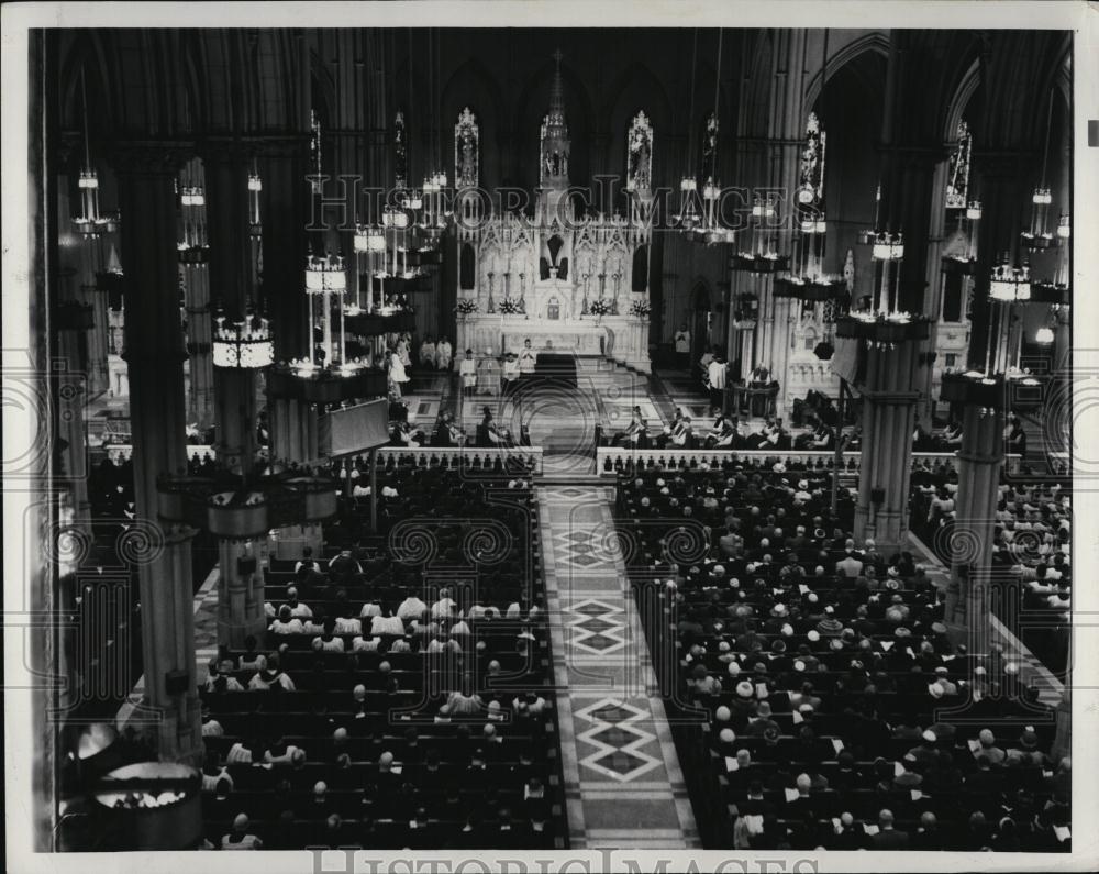 Press Photo installation ceremony of Cardinal John Wright, Pittsburgh, PA - Historic Images