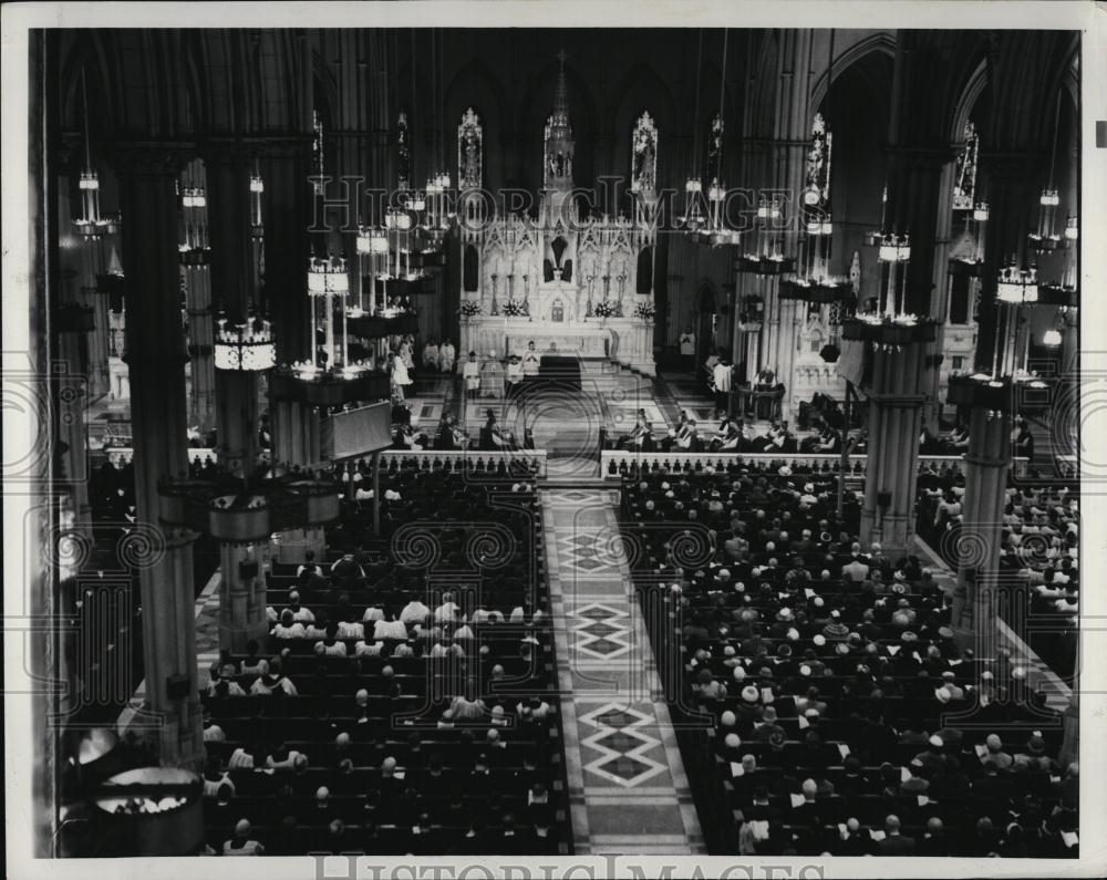 Press Photo installation ceremony of Cardinal John Wright, Pittsburgh, PA - Historic Images
