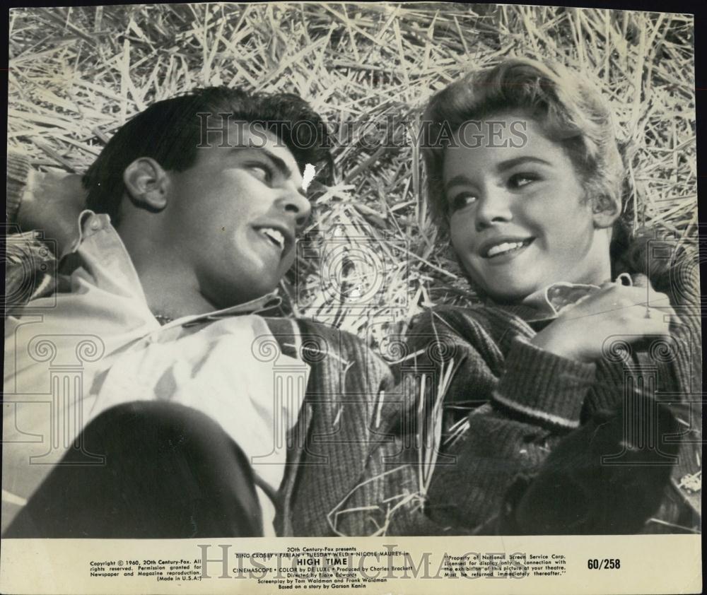 1960 Press Photo High Time Actress Tuesday Weld Ning Crosby - RSL00779 - Historic Images