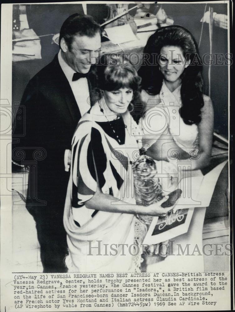1969 Press Photo Best Actress of the Year Actress Vanessa Redgrave - RSL01369 - Historic Images