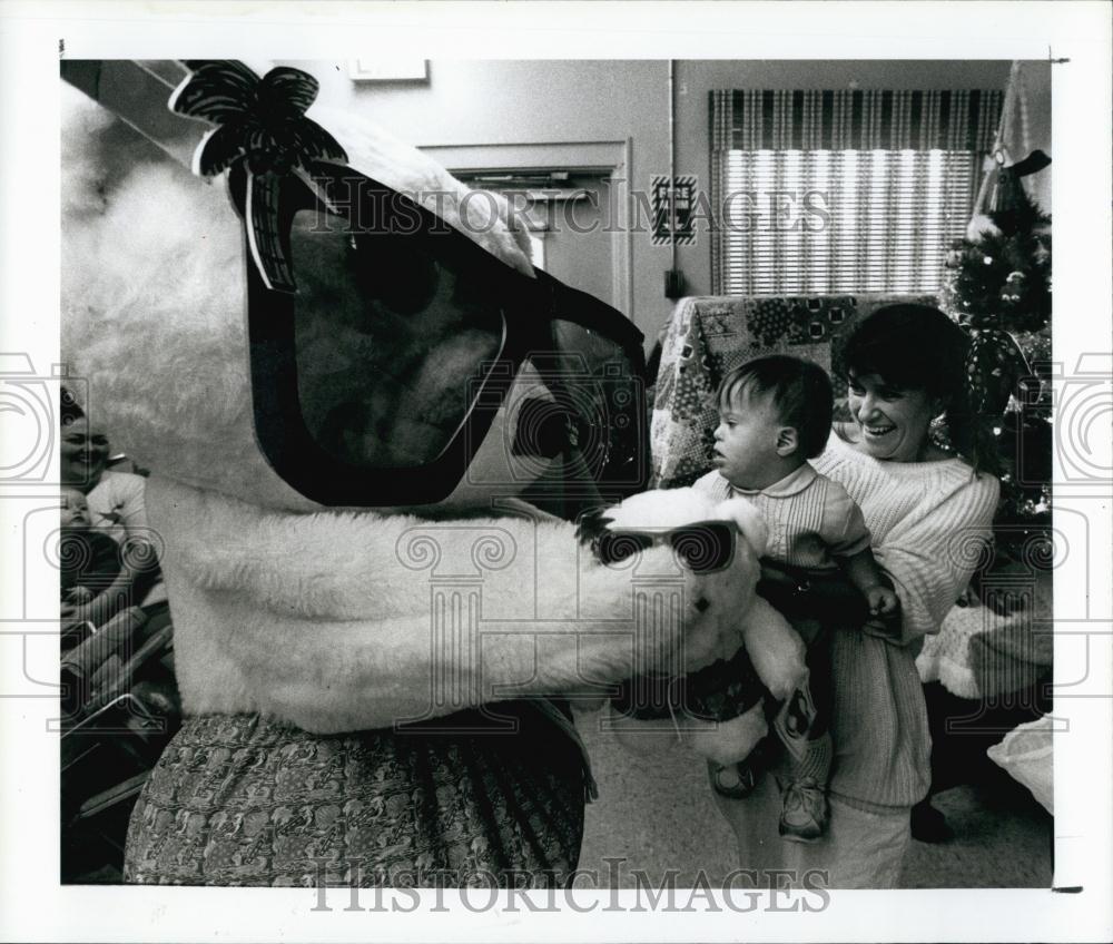 1986 Press Photo John Paul Kilissanly, Eva Kilissanly, Retarded Citizens Assoc - Historic Images