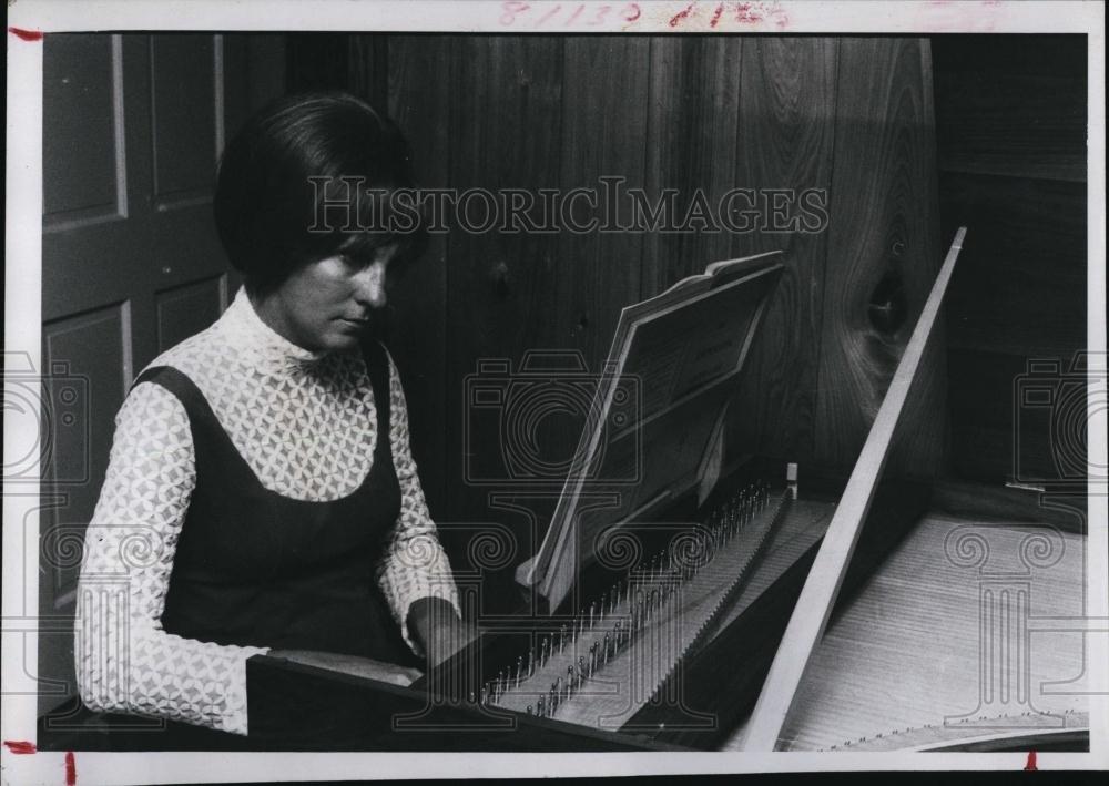 1972 Press Photo Muriel Wilkinson, Harpsichord - RSL98201 - Historic Images