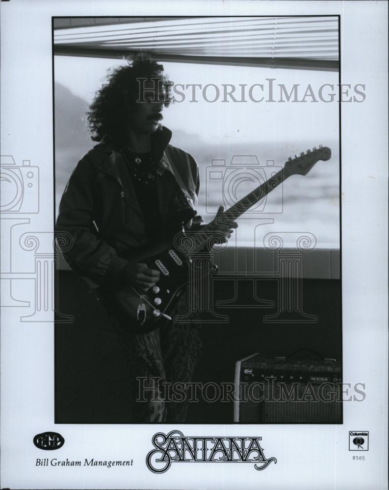 Press Photo Carlos Santana, Mexican Rock Guitarist of Santana band - RSL78005 - Historic Images