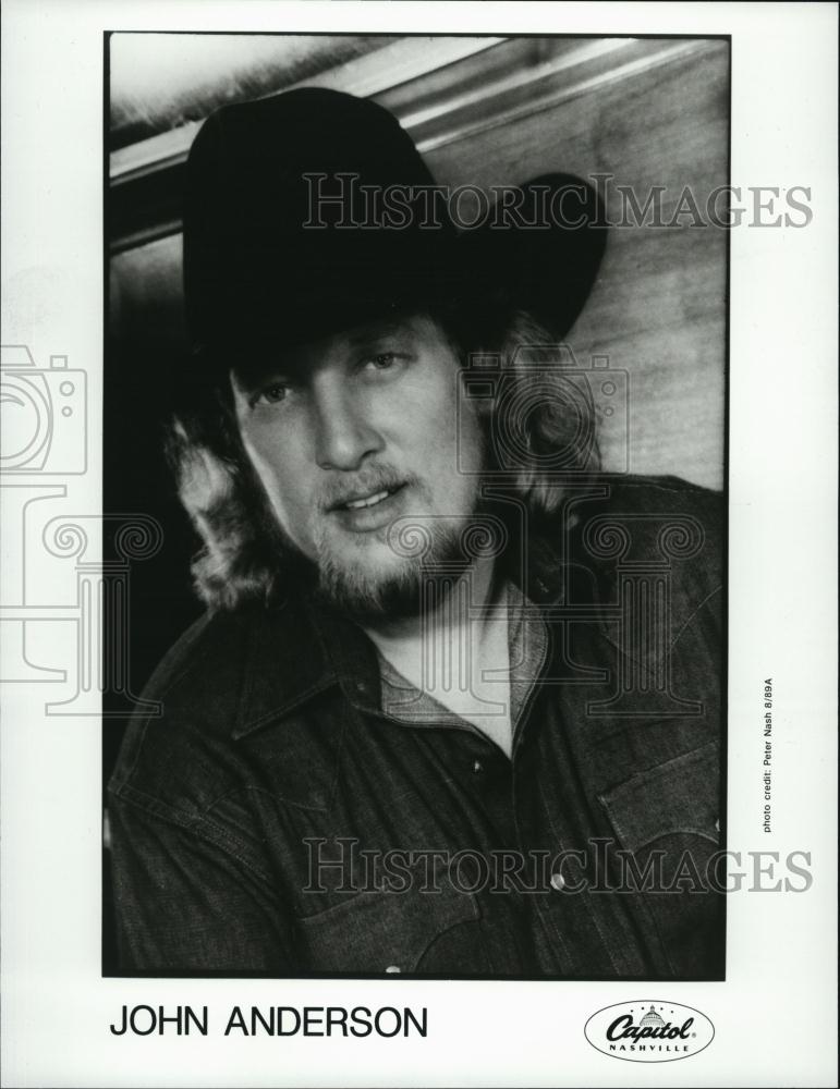 1989 Press Photo American Country Musician John Anderson - RSL47737 - Historic Images