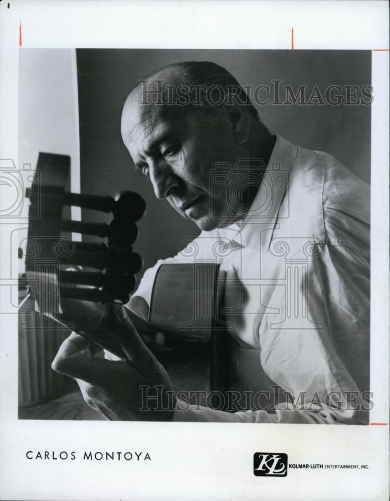 1973 Press Photo Carlos Montoya, Flamenco Guitarist - RSL63929 - Historic Images