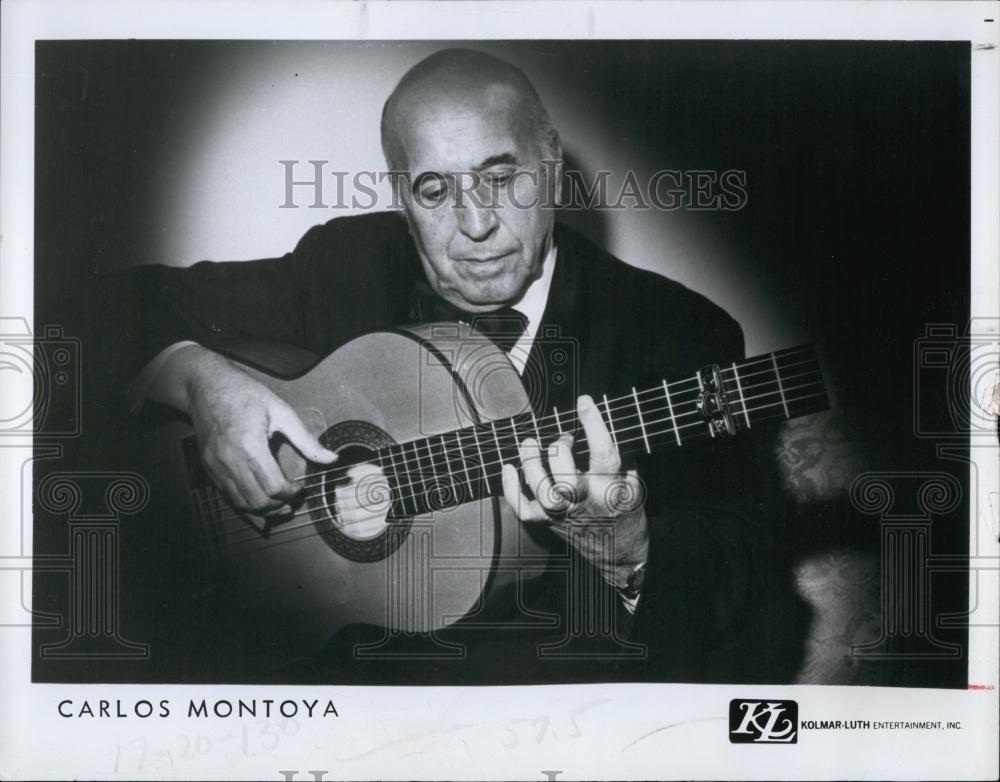 1978 Press Photo Carlos Montoya, Flamenco Guitarist - RSL70145 - Historic Images