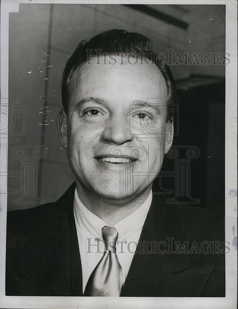 1950 Press Photo Radio anouncer, Bob Perry - RSL81891 - Historic Images