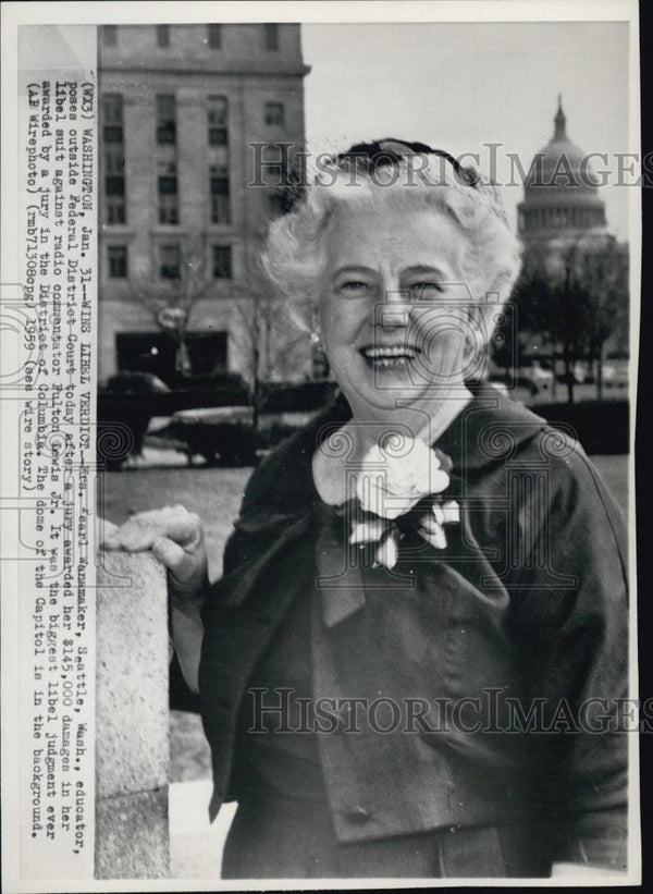 1959 Press Photo Mrs Pearl Wanamaker, Teacher At District Court - RSL0 ...
