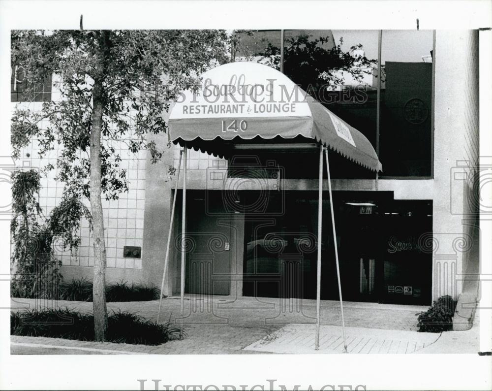 1987 Press Photo Scallops restaurant in st Petersburg, Fla - RSL69237 - Historic Images