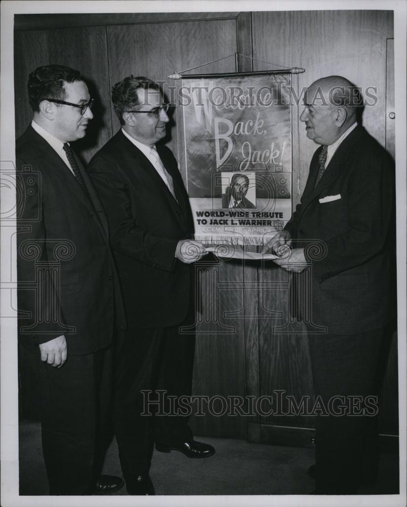 1959 Press Photo Film Producers pays tribute to Jack Warner - RSL82447 - Historic Images