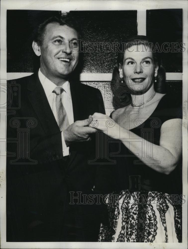 1957 Press Photo Actor Allan Jones Marries Mary Florsheim - RSL83073 - Historic Images