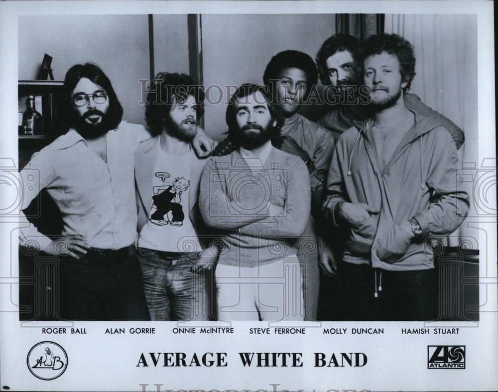 1978 Press Photo Average White Band, Scottish funk and R&B band - RSL86979 - Historic Images