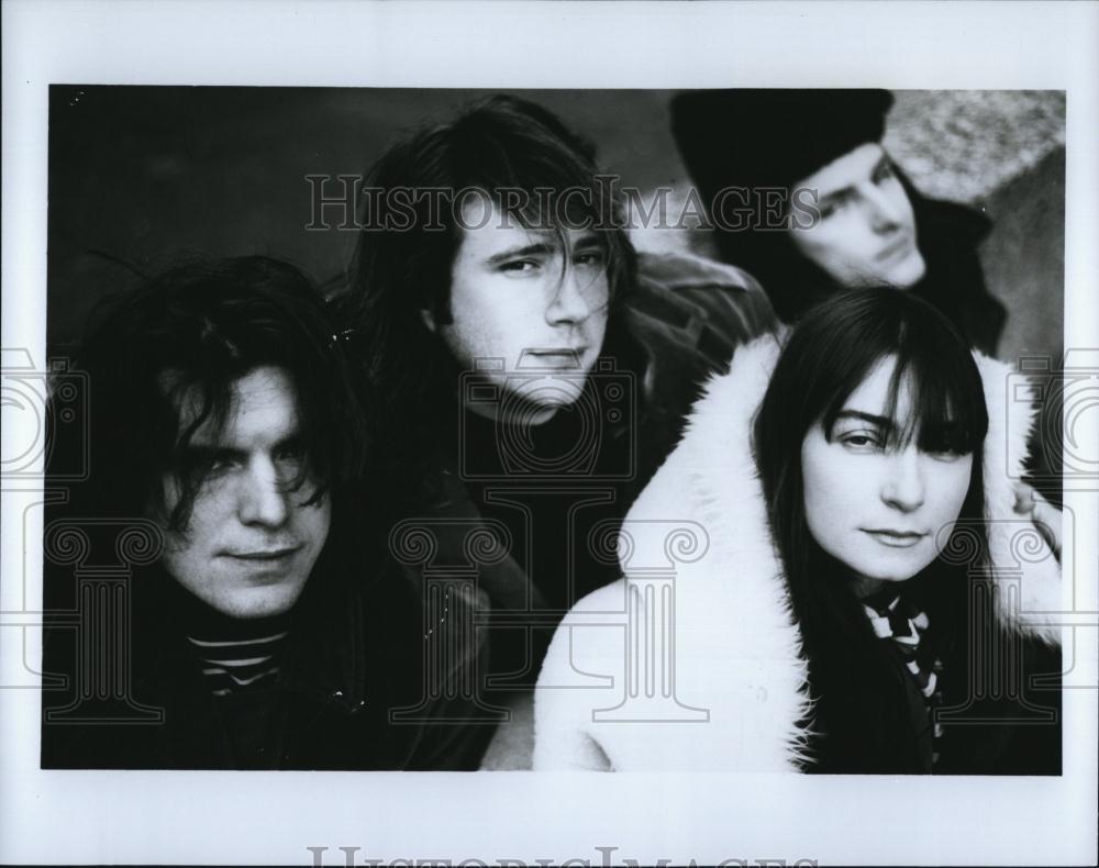 Press Photo Four Members Of The 360&#39;s Dressed For Cold Weather - RSL88771 - Historic Images