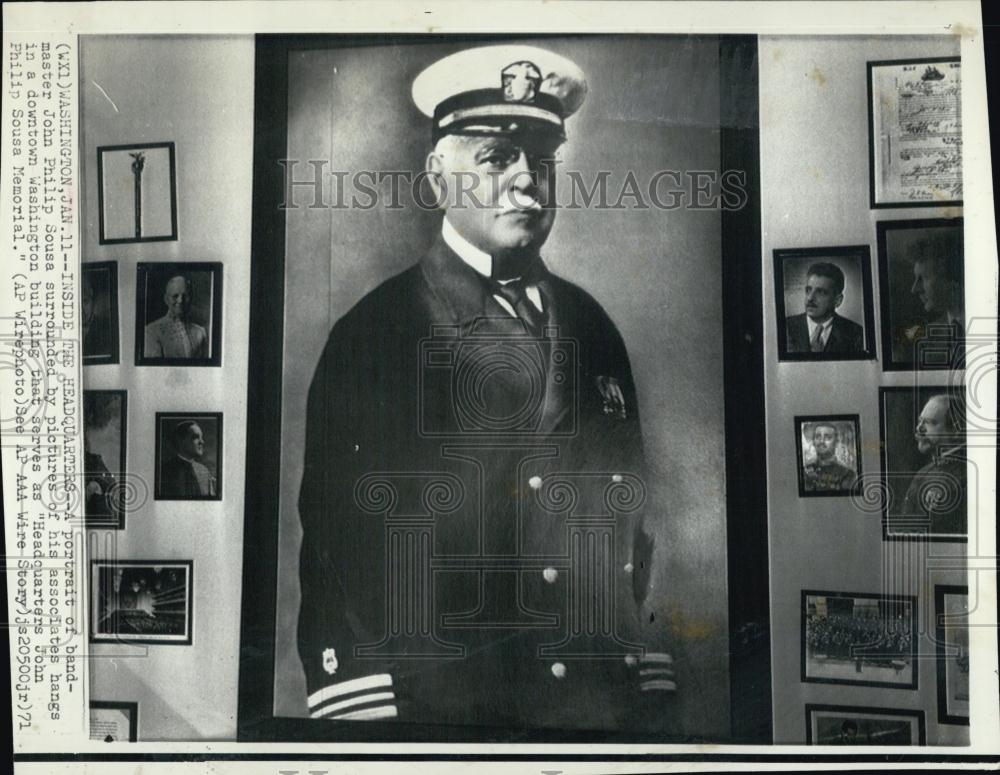 1971 Press Photo Portrait of march master John Philip Sousa - RSL04983 - Historic Images