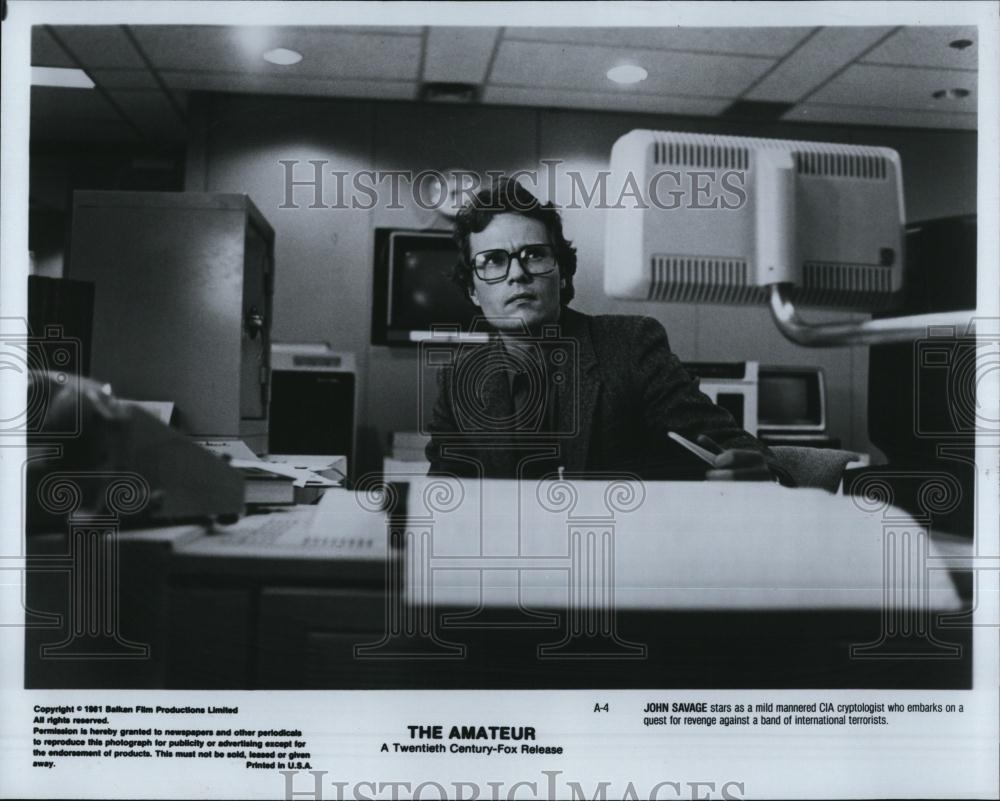 1981 Press Photo Actor John Savage in "The Amateur" - RSL87887 - Historic Images