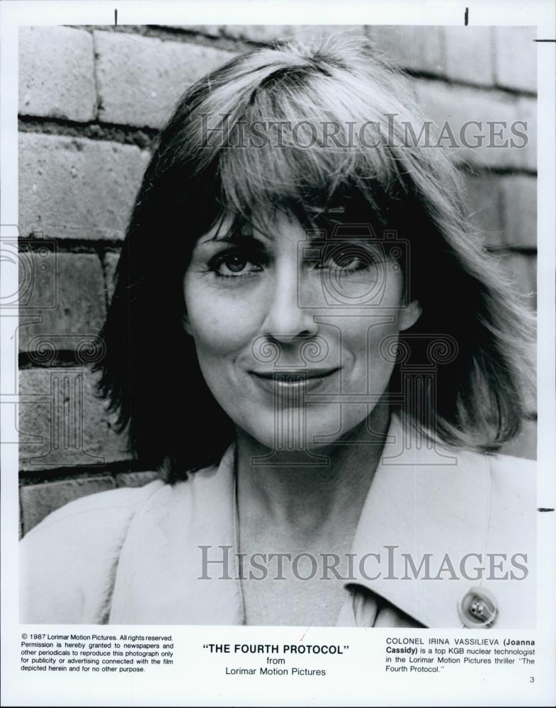 1987 Press Photo Joanna Cassidy American Actress Fourth Protocol Movie Film - Historic Images