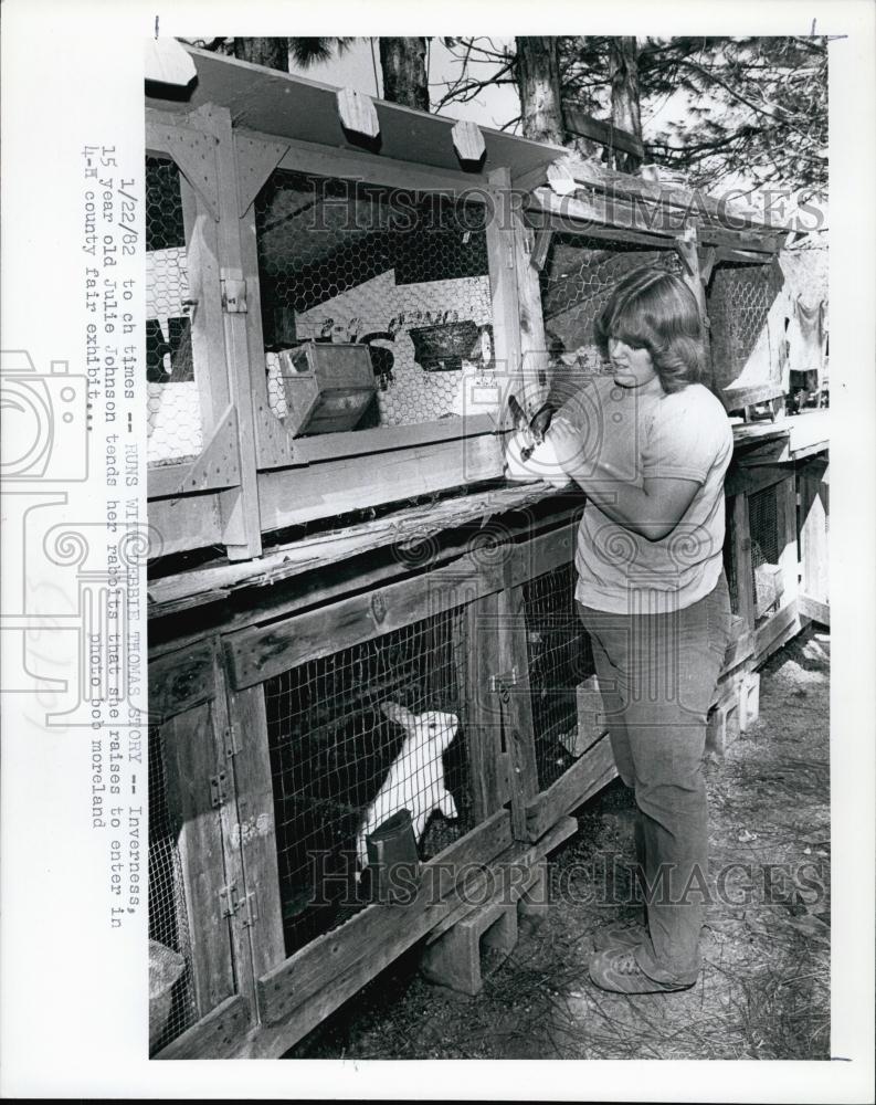 1982 Press Photo Julie Johnson, 15-years-old - RSL62173 - Historic Images