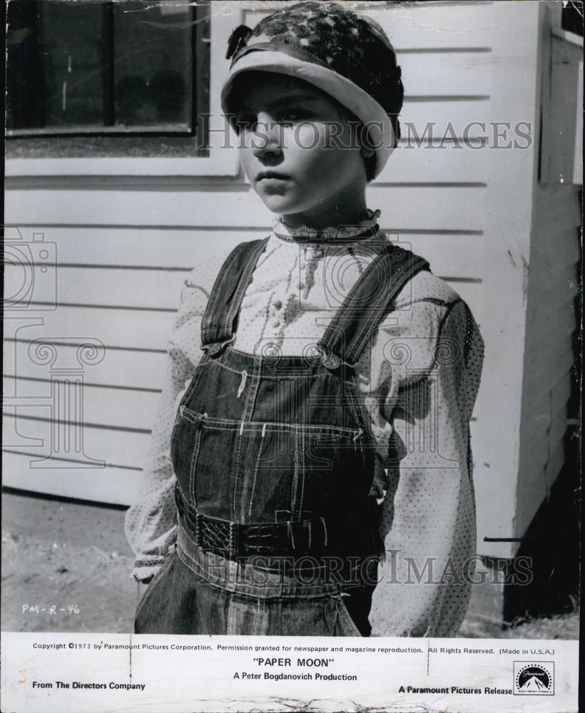 1977 Press Photo Tatum O&#39;Neil stars in &quot;Paper Moon&quot; - RSL61263 - Historic Images