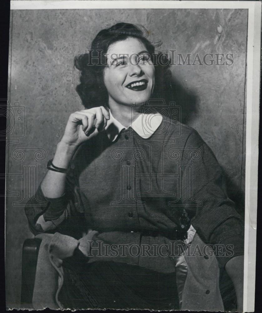 1953 Press Photo Pat Ward, witness at vice trial of margarine heir Mickey Jelke - Historic Images