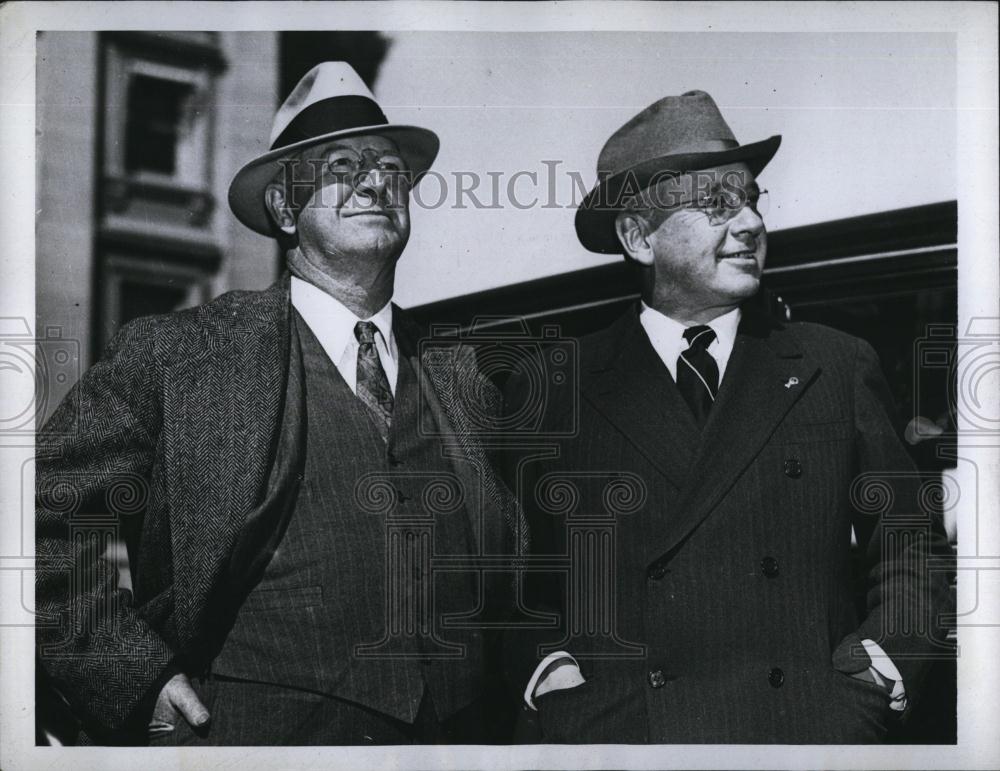 1944 Press Photo Frank Knox and Alfred Landon when they formed the Rep ticket - Historic Images