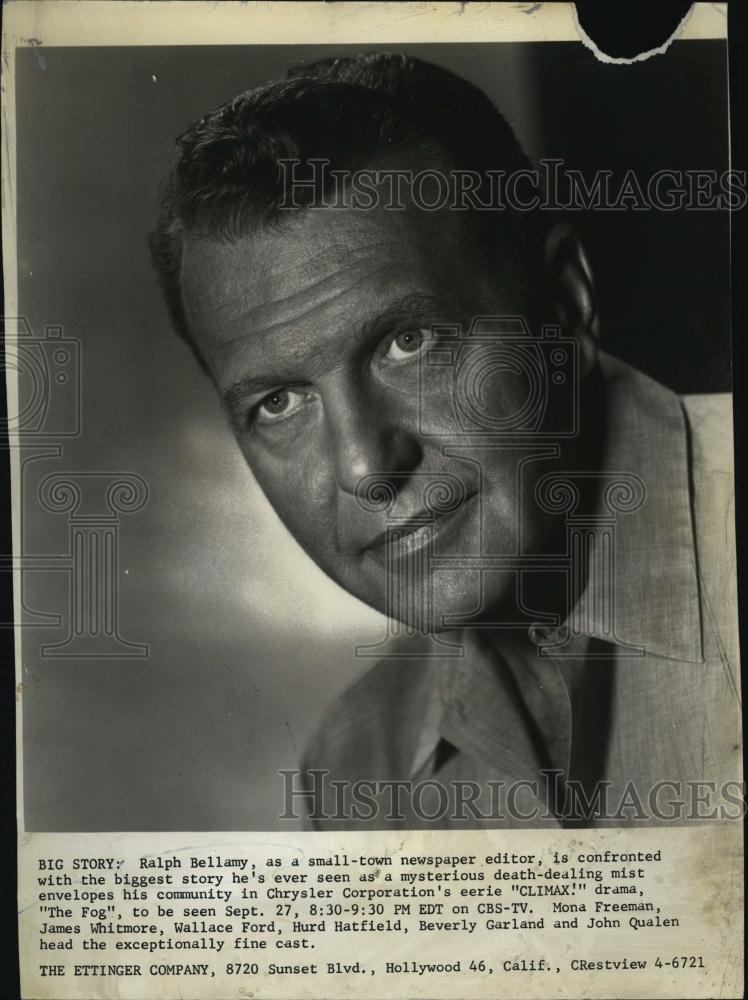 1966 Press Photo Ralph Bellamy Stars In &quot;Climax&quot; - RSL41533 - Historic Images