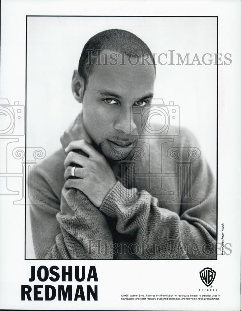 1998 Press Photo Saxophone player Musician Joshua Redman Entertainer - RSL01789 - Historic Images