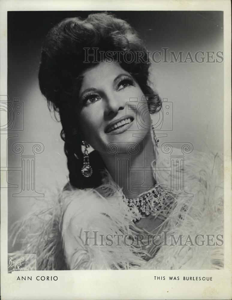 1975 Press Photo Ann Corio Actress This Was Burlesque - RSL46609 - Historic Images