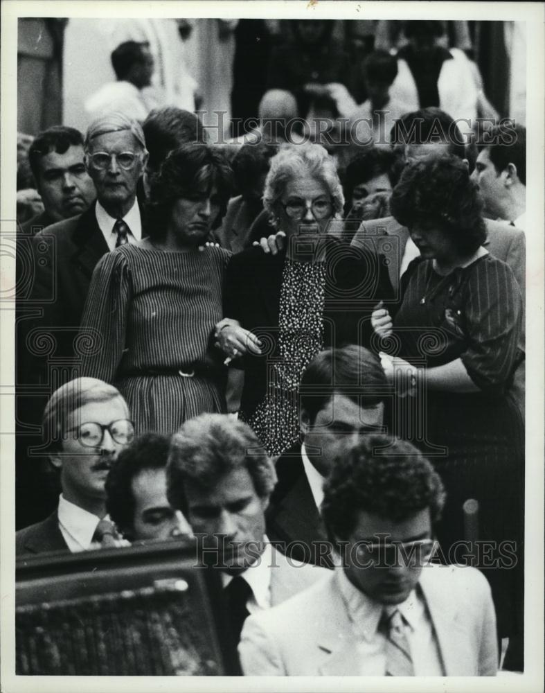 Press Photo The Casket Is Carried At The John Coady Funeral - RSL44421 - Historic Images