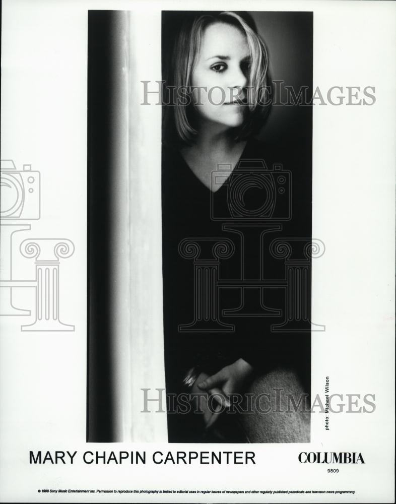 1995 Press Photo Musician Mary Chapin Carpenter Portrait Columbia Records - Historic Images