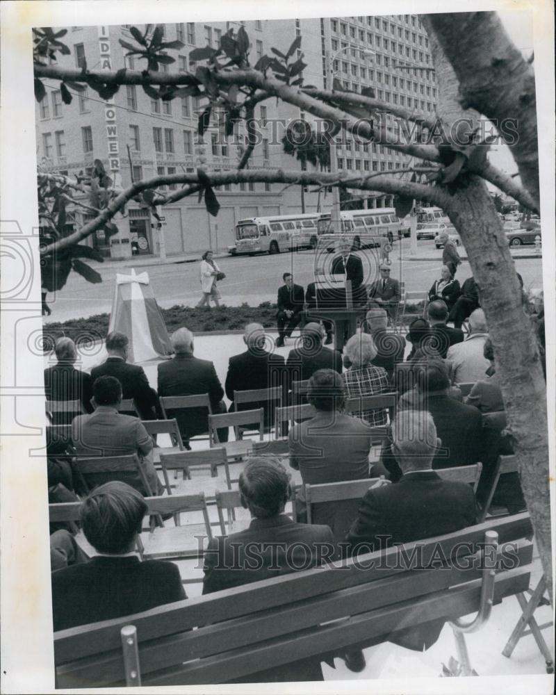 1970 Press Photo First National Park Open Ceremony with Judge Paul Rooney - Historic Images