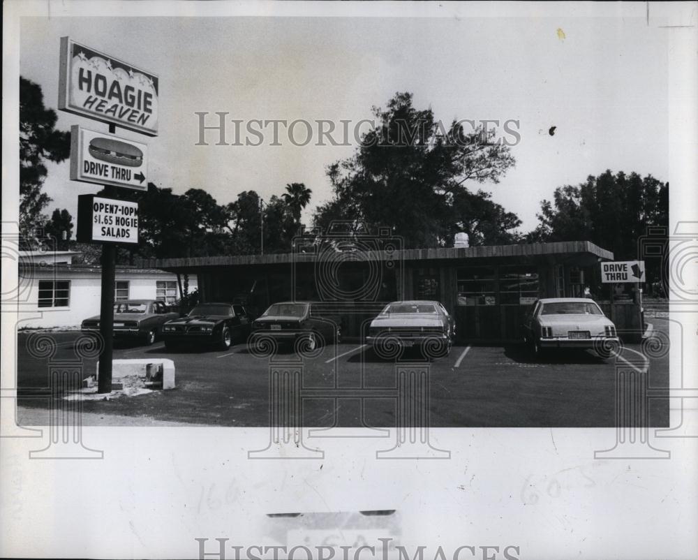 1973 Press Photo Hoagie Heaven Restaurant, Pinellas Park Florida - RSL99863 - Historic Images