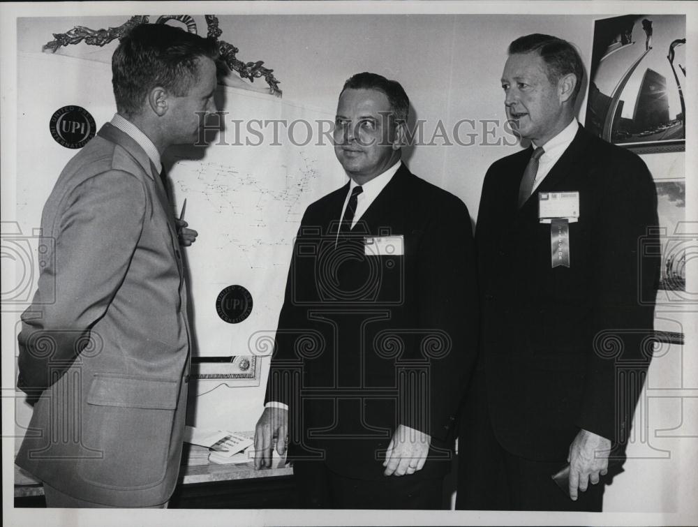 1965 Press Photo Vincent Wesilweski, John Dillie, Jr and Peter Willett - Historic Images