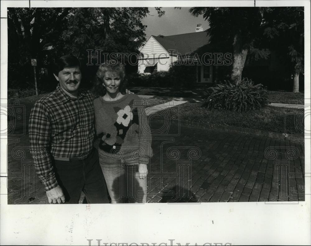 1987 Press Photo Barry, Jean Timmons, North Shore Neighborhood Association - Historic Images