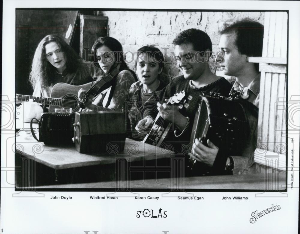 1996 Press Photo Members Of Musical Group Solas - RSL00633 - Historic Images