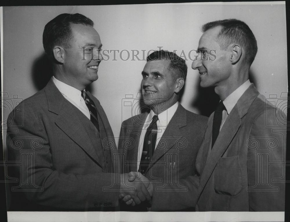 1954 Press Photo Tufts University President Dr Nils Y Wessell And New Deans - Historic Images