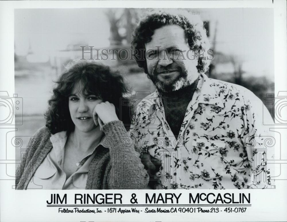 Press Photo Musiciand Jim Ringer & Mary McCaslin - RSL04713 - Historic Images
