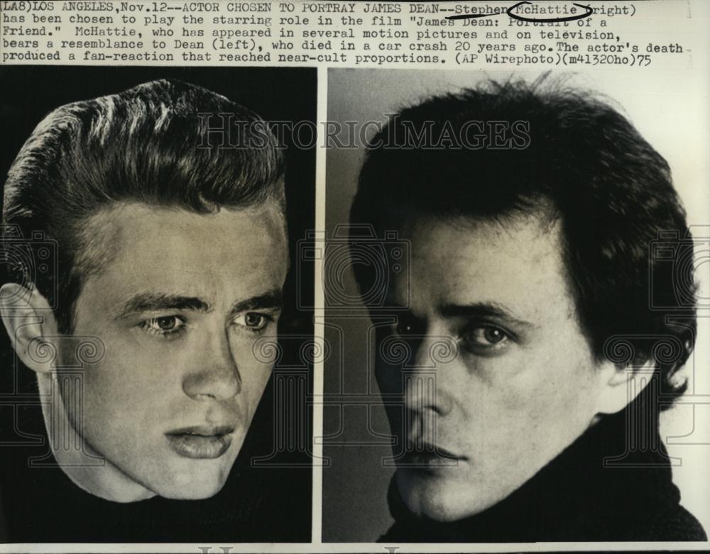 1975 Press Photo Actor Stephen McHattie chosen to play James Dean in film - Historic Images