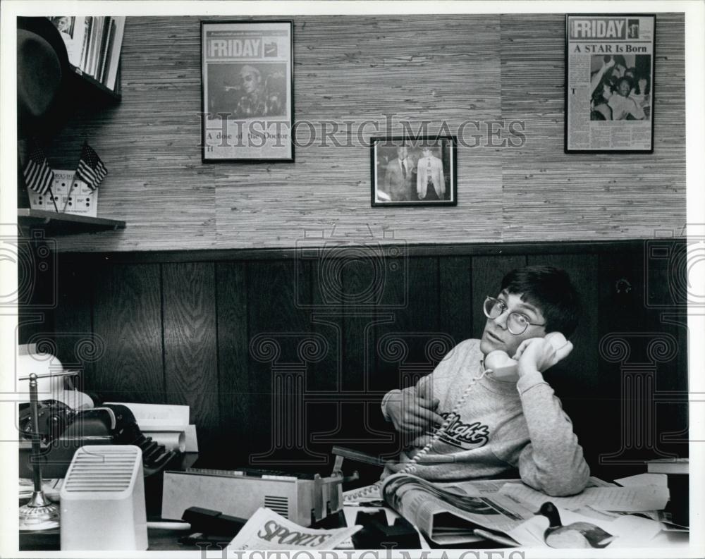 1986 Press Photo Joshua Weinstein Editor - RSL67639 - Historic Images