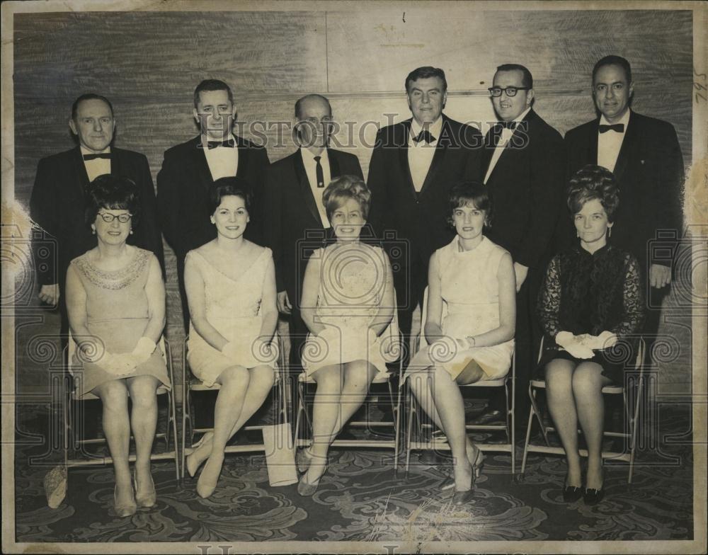 1969 Press Photo Somerville Lodge Elks Officers Senator Dennis McKenna - Historic Images