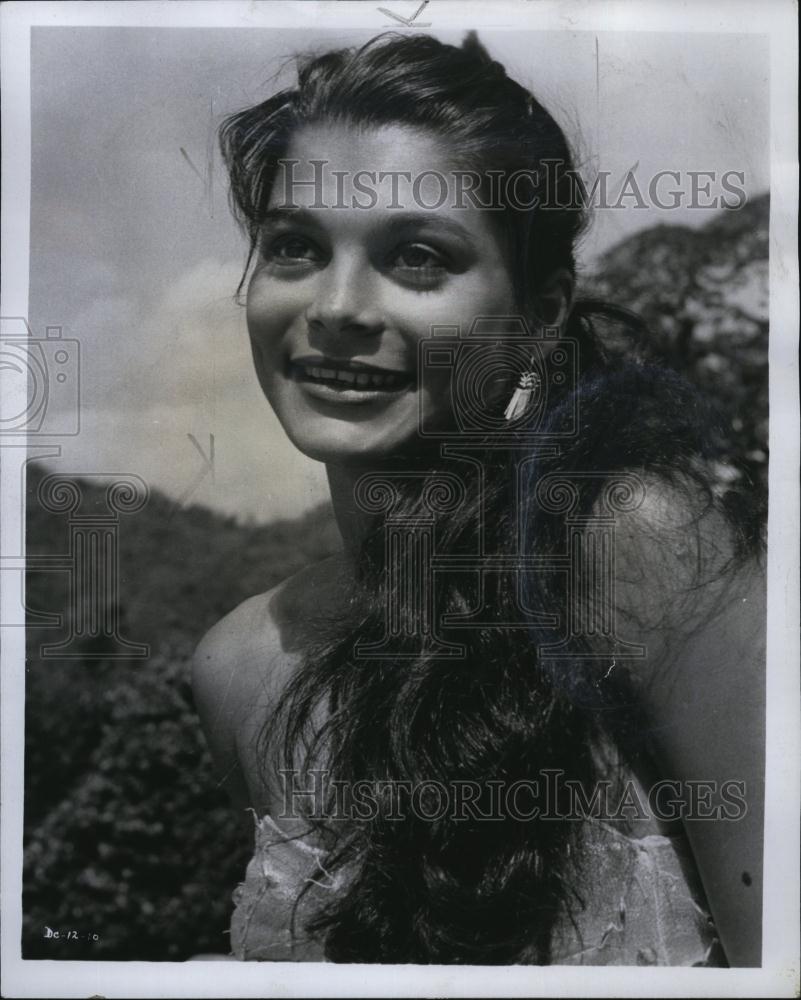 1961 Press Photo Actress Moana in "Windjammer" - RSL83467 - Historic Images