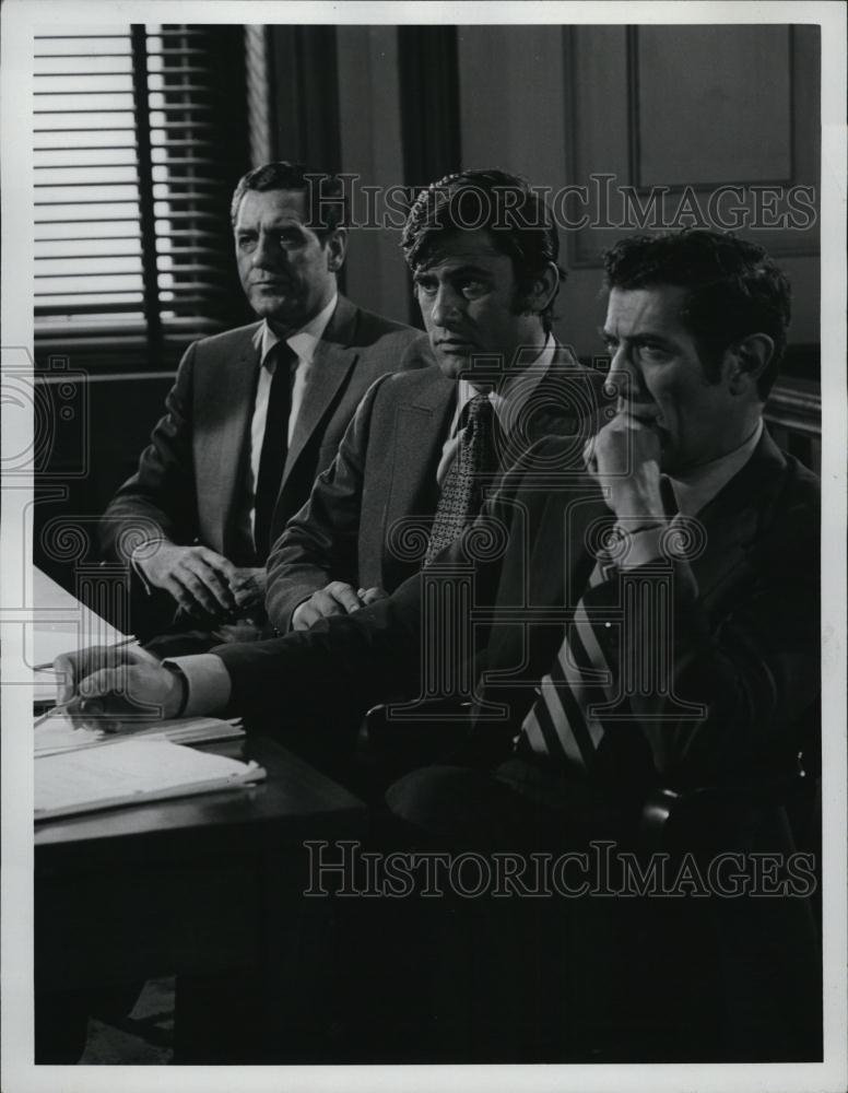 1973 Press Photo Craig Stevens, James Farentino, Joseph Campanella - RSL45029 - Historic Images