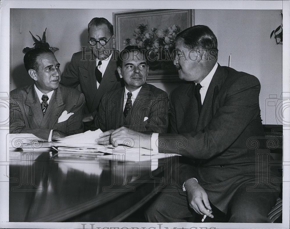 1950 Press Photo Acting Mayor Vincent Impellitteri &amp; Governor Thomas Dewey - Historic Images